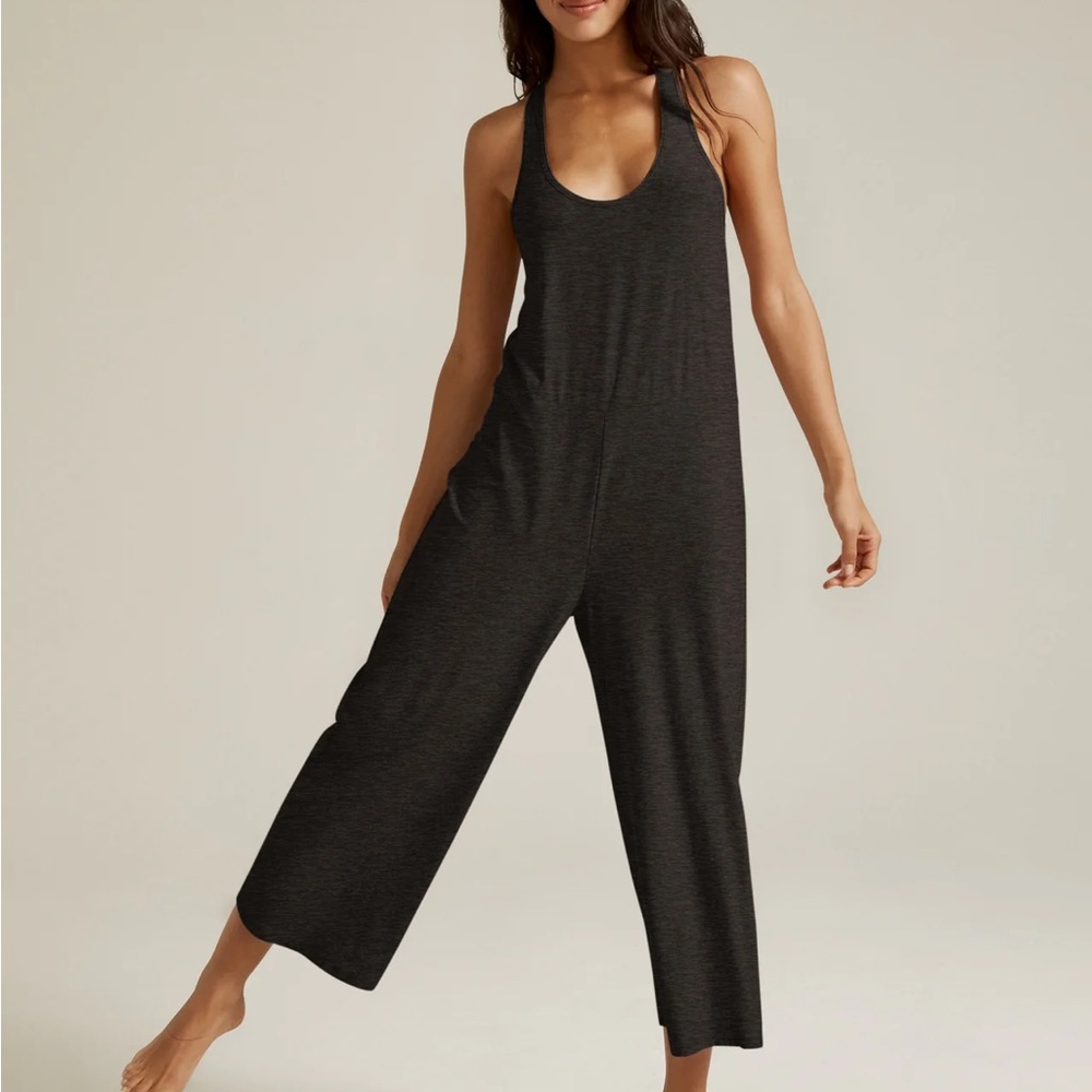 Beyond Yoga Featherweight Hang Loose Jumpsuit in the Rust color